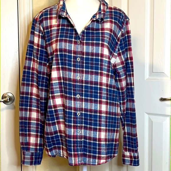 Purnell Tops - Purnell Plaid Flannel Button Down Shirt